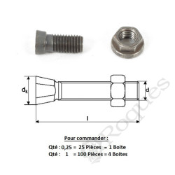 BOULON TC1M 14x34 12.9 SPECIAL KV ( prix aux 100 pièces )