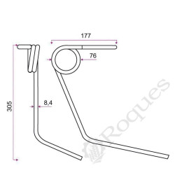 DENT AVT TYPE KUHN 53039010 / GRANGE & WALTER GW 393 