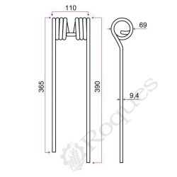 DENT TYPE KUHN 58740700 / GRANGE & WALTER GW 370 D 