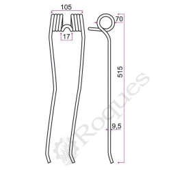 DENT TYPE KUHN 57644010 / GRANGE & WALTER GW 175 