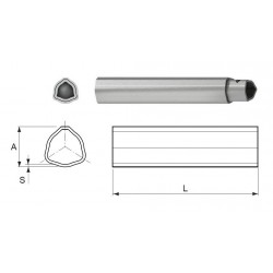 TUBE BONDIOLI TRILOBE EXT. 80° R4 43.5x3.1 (livraison mini / 1,50 m)