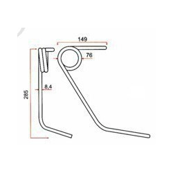 DENT DE RECOUVREMENT AVT TYPE KUHN / GRANGE & WALTER GW 709