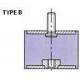 PLOT ANTI VIBRATOIRE ( SILENT BLOC ) TYPE B 50x45 M10