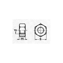 ECROU POUR DENT DE HERSE TYPE AGRATOR M22X2 - EST22200 - sur commande