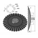 DISQUE ONDULE TYPE AGRISEM Ø610x5 , 8 TR. EA 110/80 / NIAUX