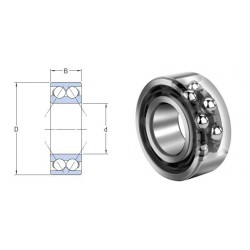 ROULEMENT A 2 RANGEES DE BILLES A CONTACT OBLIQUE Nsk 45X85X30.2