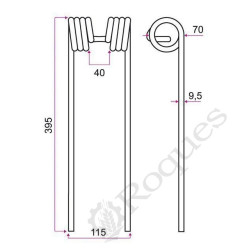 DENT TYPE KUHN 58561900 / GRANGE & WALTER GW 185 