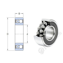 ROULEMENT A BILLES AUTO-ALIGNEUR 35X80X31 