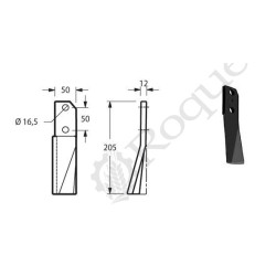 LAME D. TYPE KUHN CULTILABOUR 51916500 / EUROZAPPA