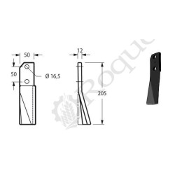 LAME G. TYPE KUHN CULTILABOUR 51916600 / EUROZAPPA