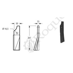 LAME VRILLEE D. TYPE KUHN CULTITILLER 52325000 / MUZZI