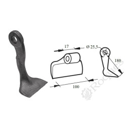 MARTEAU - PALETTE TYPE DESVOYS B3 10004118 / PONCIAL