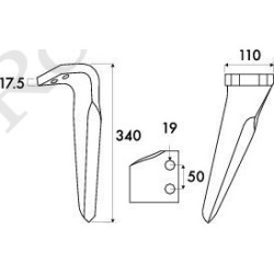 DENT DE HERSE G. KVERNELAND - MALETTI 