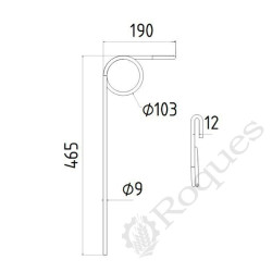 DENT DE HERSE TYPE NORDSTEN fil. Ø9 / GRANGE & WALTER GW 283