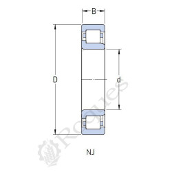 ROULEMENT A ROULEAUX CYLINDRIQUES 20X47X14 WC3