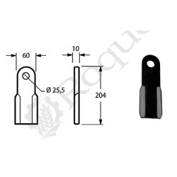 COUTEAU TYPE KUHN / NOBILI 6060002   J1551000 