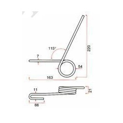 DENT AR GENRE KUHN FJX0348C SULKY 909008 / GRANGE & WALTER GW 107 
