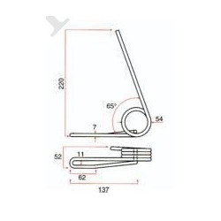 DENT AV GENRE KUHN FJX0651A SULKY 909007 / GRANGE & WALTER GW 146 