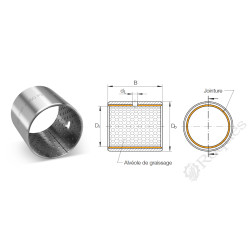 COUSSINET PERMAGLIDE Ø45x50 L40
