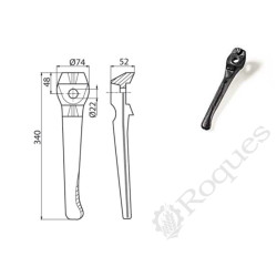 DENT DE HERSE ROTATIVE TYPE LELY 116990111 / EUROZAPPA