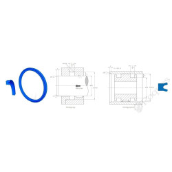 JOINT DE TIGE - PISTON 55.00X65.00X11.00