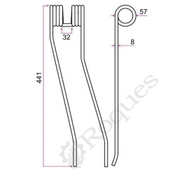 DENT ANDAINEUR TYPE STOLL / FELLA 491000 / GRANGE & WALTER GW 181 G