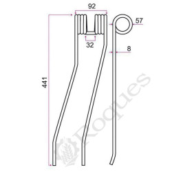 DENT ANDAINEUR TYPE STOLL / FELLA 490046 / GRANGE & WALTER GW 181 D