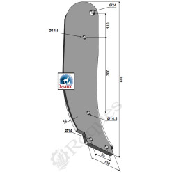 LAME D. 600X12 DECOMPACTEUR ( MICHEL - FORGES DE NIAUX ) **