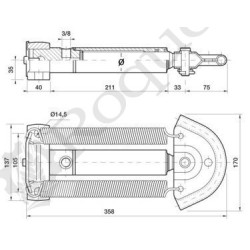 VERIN DE FREINAGE "PALONNIER" CHAPEL 