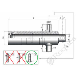 VERIN TELESCOPIQUE CHAPEL 88-107 C930 Articulation Basse