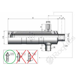 VERIN TELESCOPIQUE CHAPEL 68-88-107 C1300 Articulation Haute