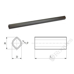TUBE WALTERSCHEID 1bGA 1400 mm RILSANISE POUR JOINT GRAND ANGLE