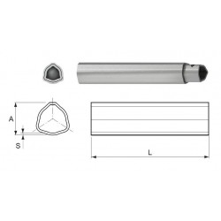 TUBE TRILOBE B1/AX1 INT 26.5x3.5 ( 1.04 ) / BINACCHI - BONDIOLI