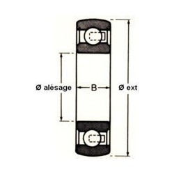 ROULEMENT DE PALIER Nsk 20X47X14 / CS204DD ou CS204LLU