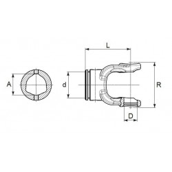 MACHOIRE TUBE EXT ( 1.06 ) TYPE BONDIOLI