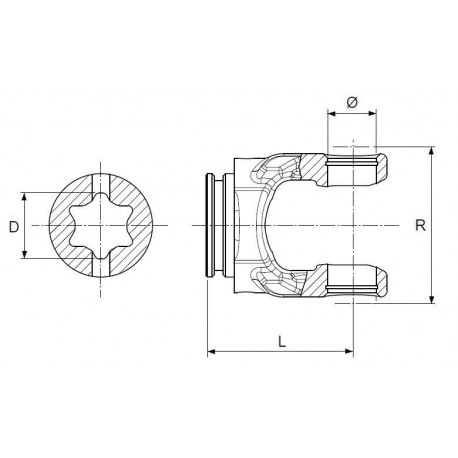 MACHOIRE TUBE EXT. ( S5 ) V8 Binacchi