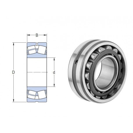 ROULEMENT A ROULEAUX SPHERIQUES Nsk 50X110X27