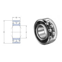 ROULEMENT A 2 RANGEES DE BILLES A CONTACT OBLIQUE Nsk 20X47X20.6