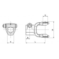 MACHOIRE SERIE 5 1''3/8Z6 PINCE SECANT / Binacchi - Bondioli