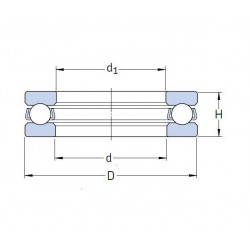 BUTEE A BILLES Nsk 20X35X10