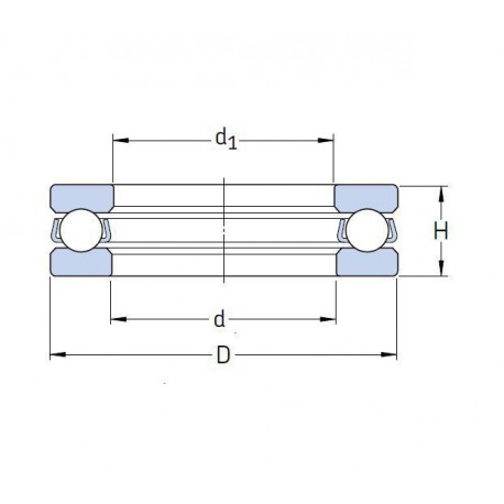 BUTEE A BILLES Nsk 25X42X11