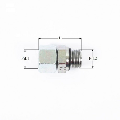 ADAPTEUR MALE GAZ CYLINDRIQUE AJA12L G3/8