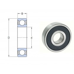 ROULEMENT RIGIDE A 1 RANGEE DE BILLES NSK 10X26X8