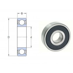 ROULEMENT RIGIDE A 1 RANGEE DE BILLES 45X75X16 IMPORT