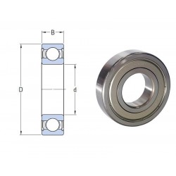 ROULEMENT RIGIDE A 1 RANGEE DE BILLES NSK 6X19X6