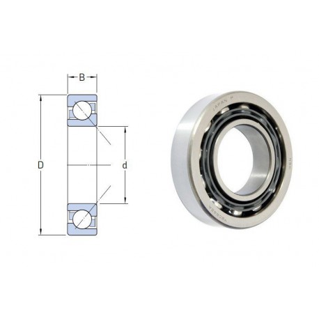 ROULEMENT A 1 RANGEE DE BILLES A CONTACT OBLIQUE Nsk 10X30X9 BW