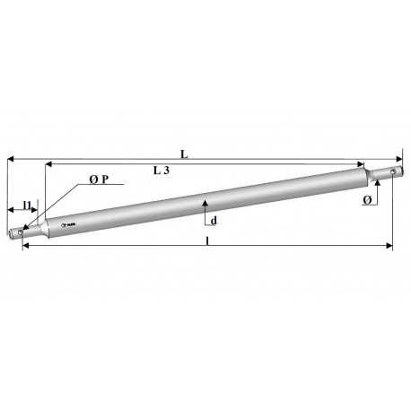 BARRE D' ATTELAGE Ø40X800/980 DEC.28 ( sans coupelle ) Forges Sdt