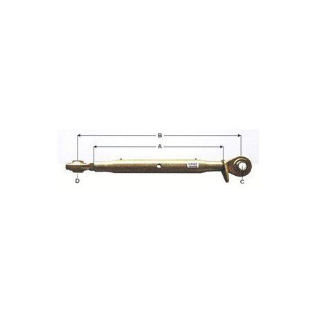 BARRE DE POUSSEE CAT III Ø32 M36x3 TUBE 460 mm EA 615 à 900 mm