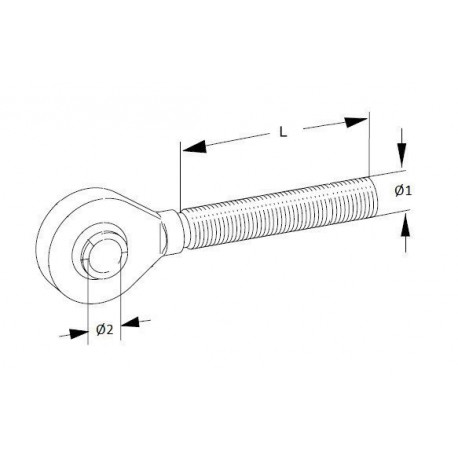 ROTULE A VISSER 30X3 D.25 G.