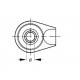 ROTULE A SOUDER QUEUE RONDE D.25 RENFORCEE